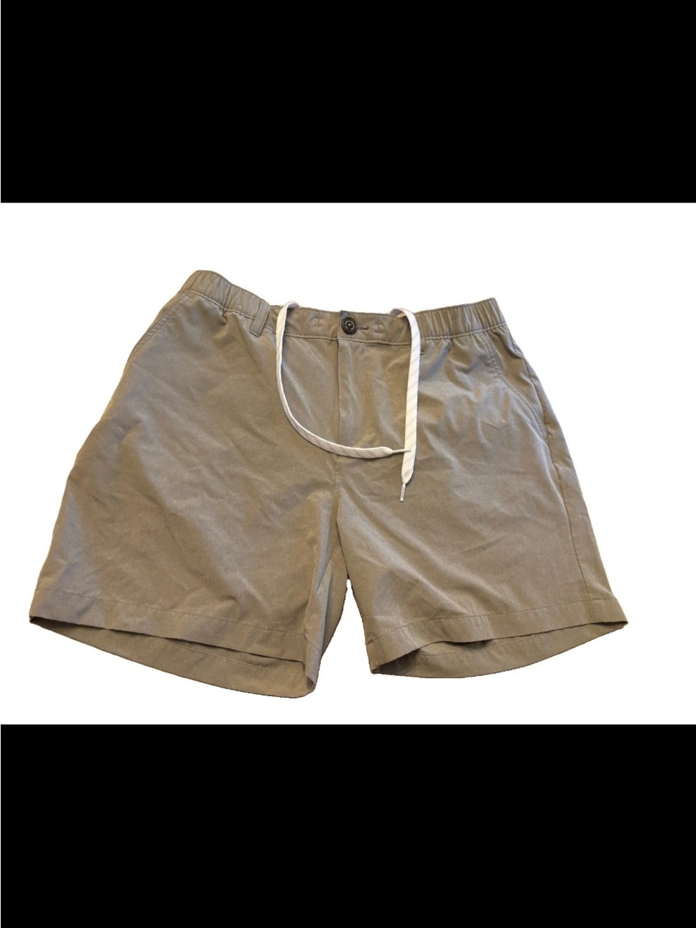 Chubbies Men’s Everywhere shorts 6” Large Grey lightweight Stretch Drawstring